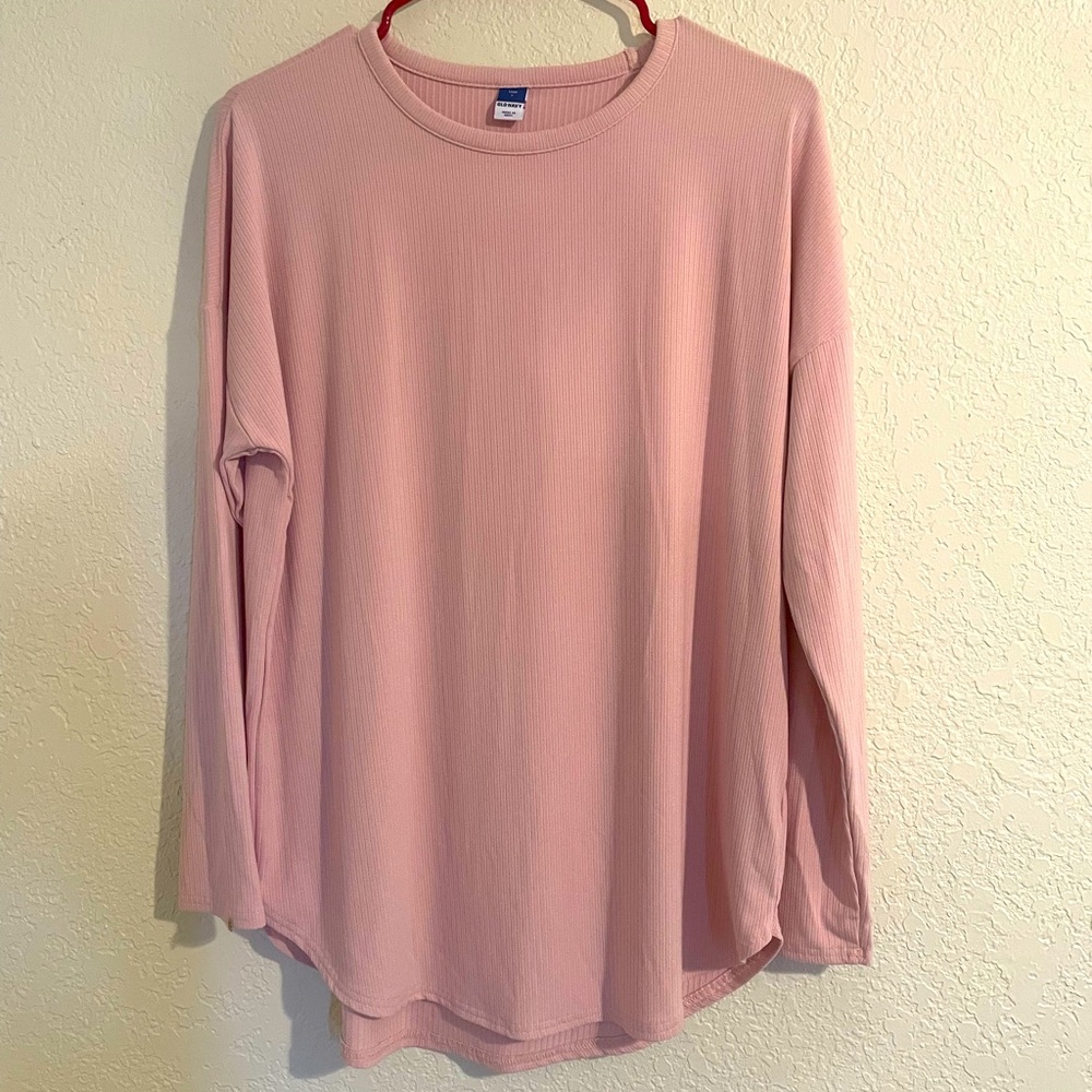 Old Navy Light Pink Long Sleeve Shirt size S